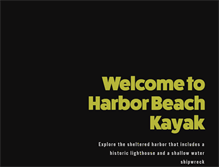Tablet Screenshot of harborbeachkayak.com
